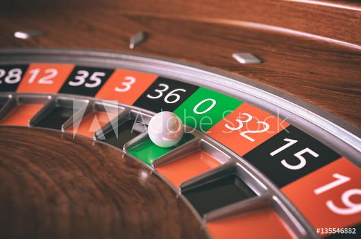 Picture of Roulette wheel closeup - 3D Rendering